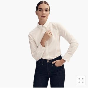 J. Crew Slim Stretch Perfect Shirt J8730 White 0